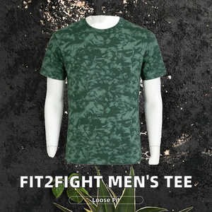 T-shirts pour hommes OEM avec logo personnalisé, effet délavé numérique, formels, unis, à manches courtes, tricotés, 100 % polyester, respirants, coupe oversize - Product Image 2