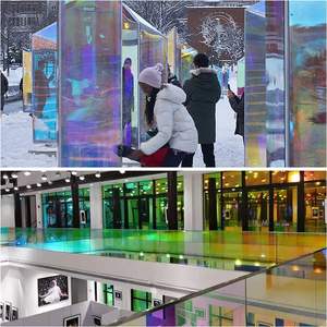 01XC Радужная световая тонированная пленка для строительства декоративная дихроичное стекло - Product Image 6