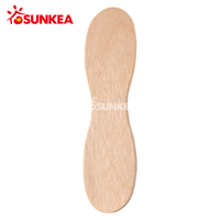 Couverts jetables en bois naturel Cuillère à glace en bois pour crème glacée Gelato Miel