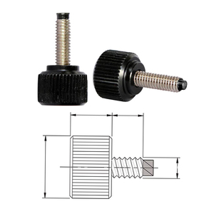 Round Thumb Head Stainless Steel Nylon Tip Screw Nylon Plastic <strong>Bolt</strong> Hand Thumb Screw M4 <strong>M5</strong> M6 - Product Image 2