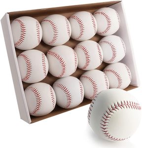 Hard/<strong>Soft</strong> 9 Inch <strong>Baseball</strong> Balls Training TeeBall Safety <strong>Baseballs</strong> for Youth/Kids <strong>Toss</strong>, Batting, Fielding, Hitting, Pitching - Product Image 1