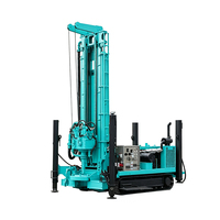 Foreuse hydraulique rotative à percussion DTH montée sur chenilles pour puits d'eau BX-1000SL, machine de forage de boue 1000 m