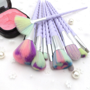 10 unids/set de brochas de maquillaje con cerdas de colores, juego de brochas de maquillaje de fantasía, Kit de brochas para base de sombra de ojos - Product Image 2