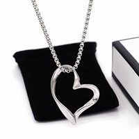 Joyería de Moda que No se Desvanece, Collar de Acero Inoxidable Chapado en Oro de 18K con Colgante de Corazón, Joyería de Moda México