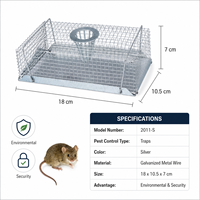 Piège à souris en fil galvanisé, cage de capture humaine pour attraper les rats vivants, pour le contrôle des rongeurs en intérieur