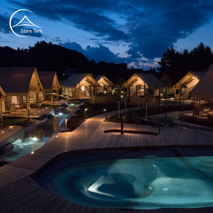 2 người nhà sang trọng bãi biển BIỆT THỰ VƯỜN chalet gỗ đăng nhập cabin Bộ dụng cụ Sử Thi Khu cắm trại sang trọng Safari lều - Product Image 6