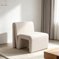 Fauteuil inclinable moderne de style nordique, confortable et relaxant, en bouclette blanche, pour salon, design original et luxueux
