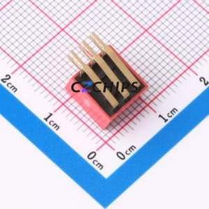 DT-03HT DIP Switch Through hole Component (THT),P=2.54mm Switch Flat Toggle, Raised Type Single Pole Single Throw 3 2.54mm - Product Image 2