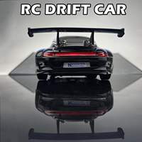 Voiture télécommandée RC Drift 1/24, 2,4 GHz, 4 roues motrices, vitesse réglable, avec lumières LED, pour enfants, cadeau