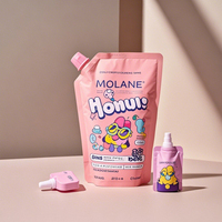 Emballage de liquide de détergent à lessive au fini mat de qualité supérieure imprimé sur mesure Sac en mylar debout avec bec verseur étanche à l'humidité et au soleil