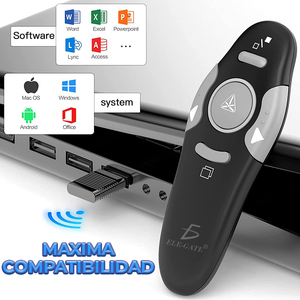 รีโมทควบคุมการนำเสนอ ELE-GATE USB พร้อมเลเซอร์พอยเตอร์ ระยะ 30 เมตร สำหรับการนำเสนอ - Product Image 3