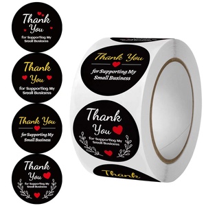 Customized <strong>Custom</strong> <strong>Printing</strong> Logo Round Adhesive <strong>Label</strong> Gloss Matte Vinyl Aesthetic Small Business Thank You Stickers - Product Image 6