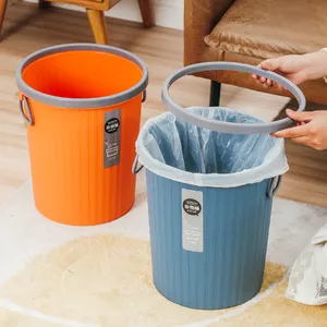 13L Dustbin Household Small Garbage Can Round Bathroom Waste Bin Plastic Kitchen Trash can