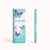Boîtes d'emballage personnalisées en carton plié pour crayons à lèvres, gloss et kits de maquillage 3 pièces avec crayon à lèvres