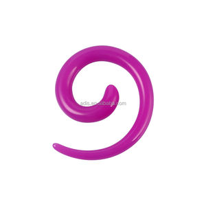 أكريليك ملون حلزوني ثقب الجسم موسع تمديد سدادة الأذن تفتق - Product Image 3