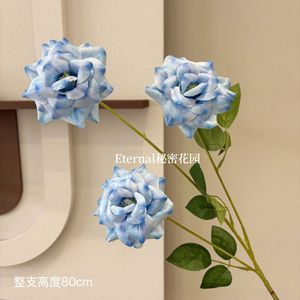 ดอกกุหลาบจำลอง 3 มิติ ขนาด 80 ซม. สำหรับตกแต่งงานแต่งงาน ดอกไม้ประดิษฐ์ - Product Image 5
