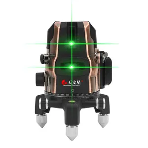 Nivel laser com tripé, linha cruzada rotativa laser 5 linhas