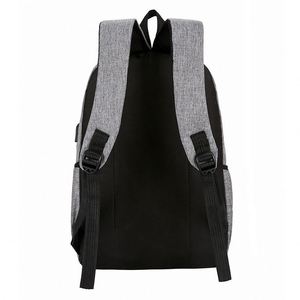 Sac à dos pour ordinateur portable tendance, imperméable en PU avec imprimé géométrique, grande capacité, fermeture à cordon, idéal pour les étudiants - Product Image 5