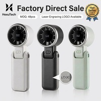 Ventilateur Turbo Portable Pliable à Grande Vitesse avec Affichage Numérique, Rechargeable, OEM/ODM, Vente en Gros Usine H03