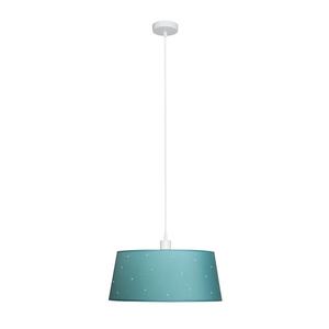 Colgante E27 turquesa de 40x40 cm, luz ambiental ideal para decorar y dar calidez a espacios interiores. - Product Image 1