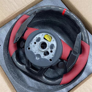 Volante de cuero de fibra de carbono de estilo deportivo personalizado para <span class=keywords><strong>Audi</strong></span> RS3 RS4 RS5 R RS7 S3 S4 S5 R8 A1 con <span class=keywords><strong>Audi</strong></span> RS - Product Image 6