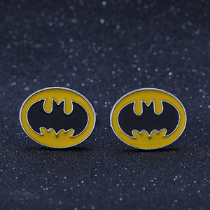 ユニセックスクリエイティブバットジュエリーアニメトピックギフトシルバーメッキスーパーヒーロージュエリーシリーズのファッションカフリンクス - Product Image 3