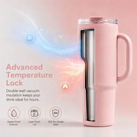 Gobelet isotherme de voyage écologique de 40 oz à double paroi sous vide, avec logo personnalisé, en acier inoxydable, pour l'extérieur