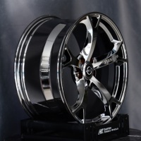 Jantes en aluminium forgé Nismo V1 18 19 20 21 pouces 5x114.3 Chrome Noir PVD Jantes de course sur circuit pour Nissan GTR R35 Nismo 370Z Nismo
