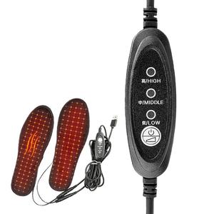 Unisex USB a temperatura controllata scarpe elettriche corte in velluto soletta riscaldante antiscivolo Comfort sportiva con soletta riscaldabile al piede - Product Image 1