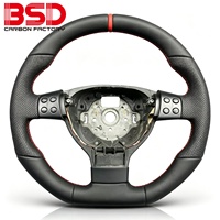 Amélioration de l'intérieur automobile - Volkswagen Golf 5 Mk5 GTI TSI Passat Magotan Volant personnalisé entièrement en cuir