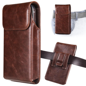 Sacoche de ceinture vintage en cuir motif Crazy Horse <span class=keywords><strong>pour</strong></span> téléphone, étui personnalisé avec clip de ceinture <span class=keywords><strong>pour</strong></span> <span class=keywords><strong>iPhone</strong></span> - Product Image 1