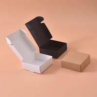 Boîte d'emballage en papier kraft sur mesure pour bougies, savons faits main, boîte pliante pour expédition, boîte d'expédition en carton ondulé, vente en gros