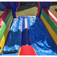 Châteaux gonflables commerciaux d'extérieur pour usage humide et sec, avec toboggan à thème dessin animé pour enfants, toboggan aquatique Patrouille Canine, châteaux gonflables avec toboggan à vendre