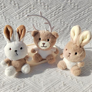 Portachiavi personalizzato in peluche con tecnica di coniglio giocattolo in cotone PP con camicia personalizzata-dalla scatola cieca del produttore - Product Image 2