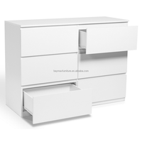 Commode style européen à la mode, 6 tiroirs, meuble chambre à coucher, table de chevet avec tiroirs