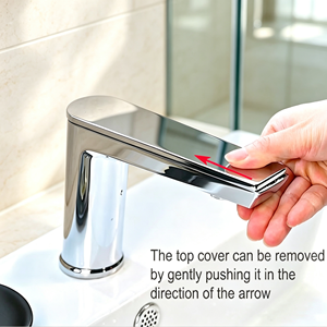Nuevo Grifo de Lavabo Automático Todo en Uno con Sensor Táctil, Válvula de Cerámica, Acabado Cromado, Hecho de Aleación de Zinc - Product Image 5