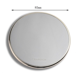 Zinc Alloy Stainless Steel Type Round Cup Tea Coffee Wine Bottle Luxury Metal <b>Coaster</b> - Product Image 2