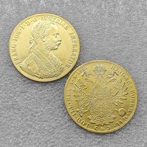 1873-1915 Empire autrichien 4 Ducats - François-Joseph Ier <span class=keywords><strong>Pièces</strong></span> <span class=keywords><strong>d</strong></span>'<span class=keywords><strong>or</strong></span> autrichiennes - Product Image 5