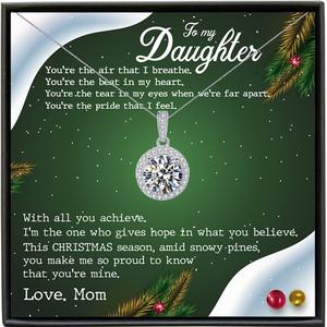 Chaîne en acier inoxydable exquise, cristal de Zircon cubique blanc CZ, pendentif tournesol, collier de mariage, colliers bijoux pour femmes <span class=keywords><strong>maman</strong></span> - Product Image 5