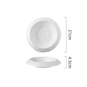 Fine Dining Rock Fashion Plaques en céramique Passe au lave-vaisselle pour fête et <span class=keywords><strong>restaurant</strong></span> Utiliser Assiette à soupe pour pâtes du chef Fournisseur fiable - Product Image 6