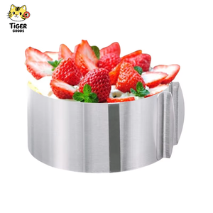 TGYW Moule <span class=keywords><strong>à</strong></span> gâteau rond rétractable en acier inoxydable pour mousse, de 6 <span class=keywords><strong>à</strong></span> 12 pouces, outil de cuisson <span class=keywords><strong>réglable</strong></span> - Product Image 1
