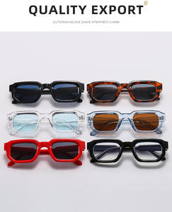 2024卸売超大型厚い四角い亀長方形サングラスレディースカスタムロゴ偏光レンズサングラス - Product Image 4