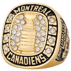 Bague <span class=keywords><strong>de</strong></span> championnat des Canadiens <span class=keywords><strong>de</strong></span> Montréal <span class=keywords><strong>de</strong></span> 1960, alliage écologique, style rétro, bague tendance, souvenirs précieux pour les fans à commémorer - Product Image 2