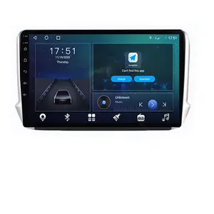 8 128 Android12カーDVDプレーヤーGPSナビゲーションマルチメディアステレオラジオforPeugeot 208 2008 2014-2018 with Carplay Playstore