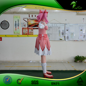 Figurine gonflable rose de dessin animé Hongyi Toy, modèle féminin en <span class=keywords><strong>ballon</strong></span> - Product Image 3