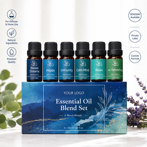 Set de Mezclas de Aceites Esenciales: Calma, Sueño Dulce, Felicidad, Relajación, Aromatizador de Ambiente, Inmunidad para Aromaterapia, Difusor, DIY, Masajes - Product Image 1