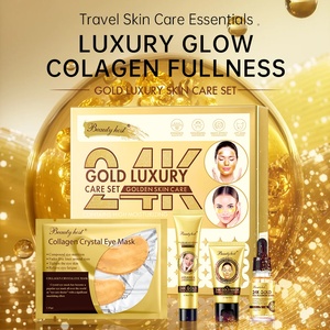 Produits de soin de la peau coréens personnalisés avec logo, blanchissants, éclaircissants et anti-âge, or 24 carats, ensemble de luxe pour le soin du visage - Product Image 1