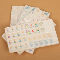 Ensemble de tuiles de mahjong américain de qualité supérieure, 160 pièces, tuiles de mahjong en acrylique perlé, élégantes et décoratives, pour le jeu de table à la maison, cadeau
