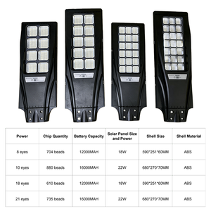 Lampada <span class=keywords><strong>Solare</strong></span> <span class=keywords><strong>da</strong></span> <span class=keywords><strong>Esterno</strong></span> <span class=keywords><strong>ad</strong></span> Alta Potenza con Sensore di Movimento per Uso Domestico, Nuova Lampada Stradale Integrata per Illuminazione Giardino - Product Image 2