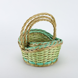 <span class=keywords><strong>Cesto</strong></span> regalo intrecciato per feste di pasqua in <span class=keywords><strong>vimini</strong></span> e patatine <span class=keywords><strong>cesto</strong></span> regalo di <span class=keywords><strong>fiori</strong></span> e natale <span class=keywords><strong>cesto</strong></span> regalo vuoto con manico - Product Image 3